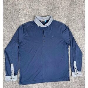 J. Lindeberg Cristopher Slim Lux Jersey Shirt‎ Men's XL Golf Polo Logo